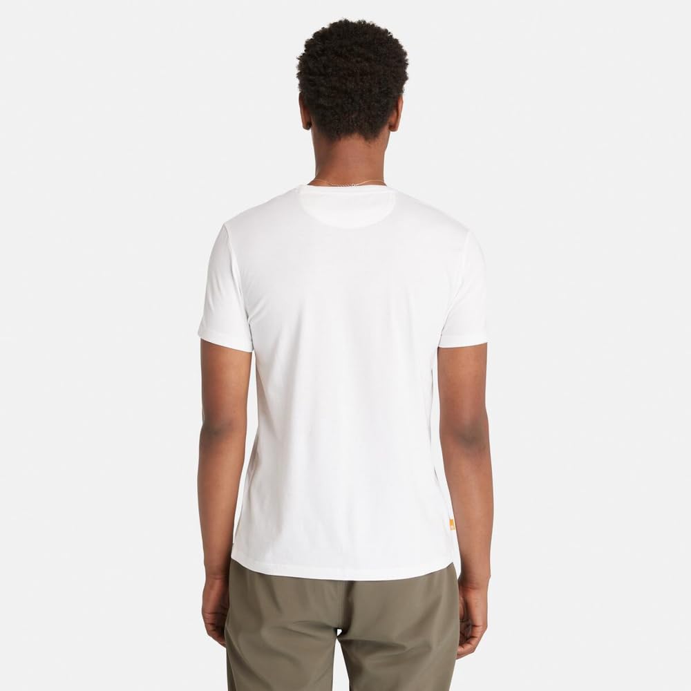 Timberland Men's Short Sleeve Slim Crew T-Shirt, White, Size XL, TB0A2EKJ1001