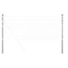 Fence Post Set 2 Pcs Silver 110 Cm Powder Coated Steel