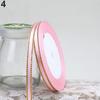 1 Roll 25 Yard 6mm Wide Golden Tone Rimmed Stain Ribbons Wedding Birthday Decor