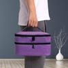 Portable Double Layer Nail Polish Storage Bag 30 Compartment Essential Oil Cosmetic Nail Care Kit Tool Organizer Box Manicure ki