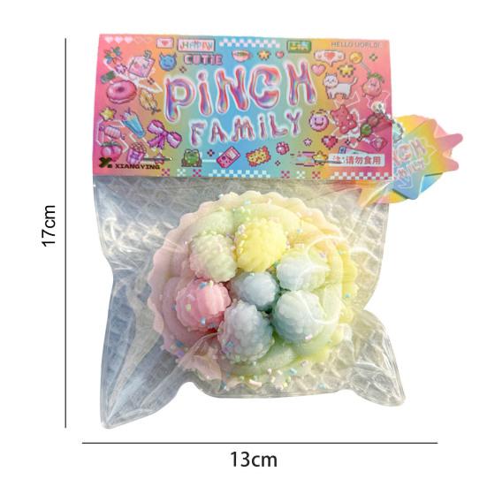 Waffle Squeeze Toy Slow Rebound Stress Relief Bunny Dessert Cat Paw Squishes Sensory Fidget