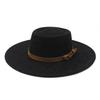Style Fashion Felt Hat With Wide Brim And Embroidered Totem For Women