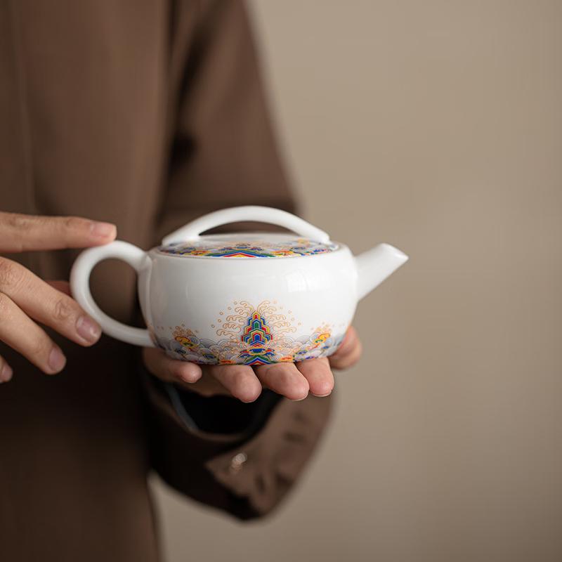 Seawater Jiangya Ru Kiln Ceramic Teapot