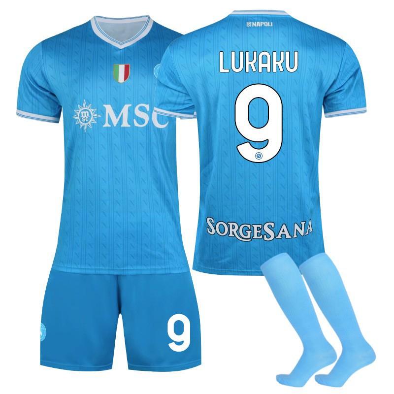 

A2526 Naples Jerseys Home 11 De Braunet Football Uniforms Children s Clothing 19 Hoyren 8 McTominay XS