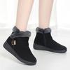 Winter New Fashion Short Suede Round-toe Elevated Flats Casual Side Zipper Comfortable Cold-resistant Warm Women's Boots