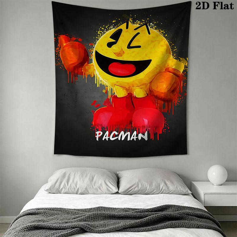 Pac-Man G Wall Hanging Printed Fabric Blanket Decorative Tapestries for Bedroom Living Room Home Decor
