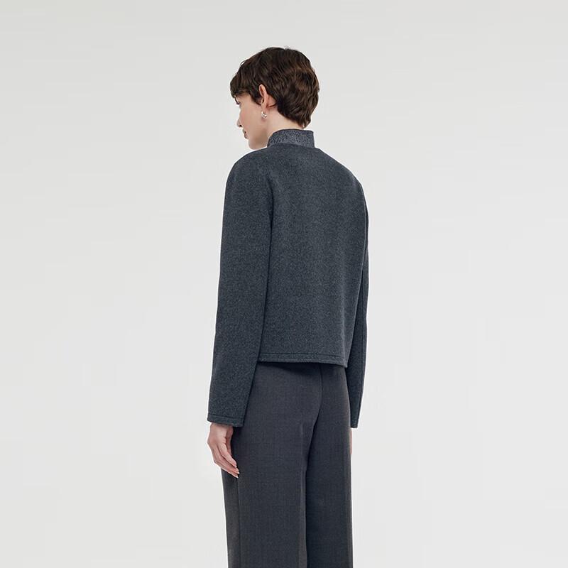 GOELIA Women's Winter 100% Wool Double-faced Short Coat