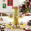 2 Sets 3-stöckiger Cupcake-Ständer - Cupcake-Turm aus Karton - Dessert-Display für Geburtstags-Hochzeitsparty