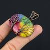 Baum des Lebens Regenbogen Solarquarz 999 Kupferdraht gewickelter Anhänger, Handgefertigter Edelsteinanhänger Schmuck, Geschenke für Ehefrau Brandneuer Anhänger