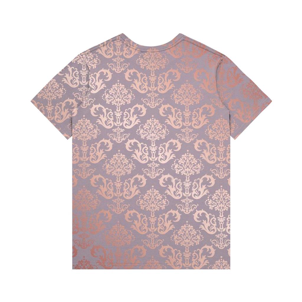Women's Short Sleeve T-shirt Printed V-neck Imitation Cotton Top
