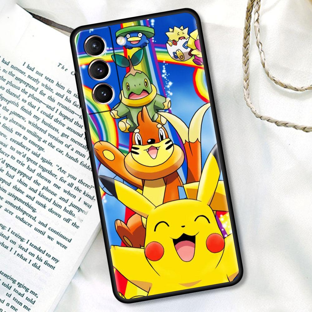 Silicone Case For Samsung Galaxy S20 FE S21 Plus S22 Ultra S10 S10e S24 S23 5G TPU Soft Phone Cover Pokemon Monster Capa