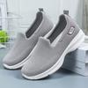 Summer Cloth Shoes, Single Shoes, Shallow Mouth Casual Shoes, Middle-aged and Elderly Solid Color Mother's Shoes