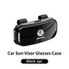 Car Sunglass Holder Case Glasses Clip Sun Visor Organizer Accessories For Skoda Octavia Superb Rapid Kodiaq Fabia Karoq Kamiq afx388