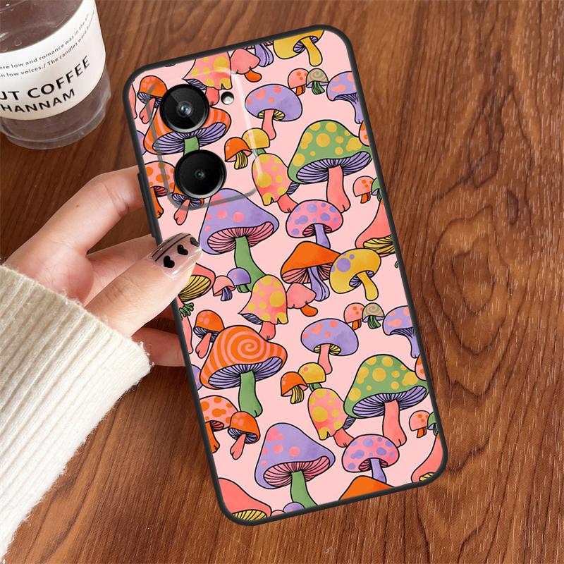 

retro Groovy hippie boho rainbow For Realme GT6 GT7 Pro 10 11 12 13 14 15 Pro Plus C55 C71 C65 C63 C61 C53 C67 C35 C75 Case Realme C15