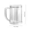 Insulated Double Wall Beer Glass With Built In Ice Core Large Capacity Drink Cup Cold Summer Drinks Home Bar Party Beverage Mug