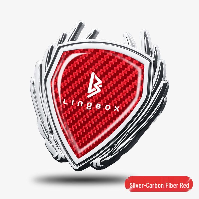 Lingbao Car Logo Decorative Sticker: Coco Uni Metal Badge for Trunk, Body, Side, Window