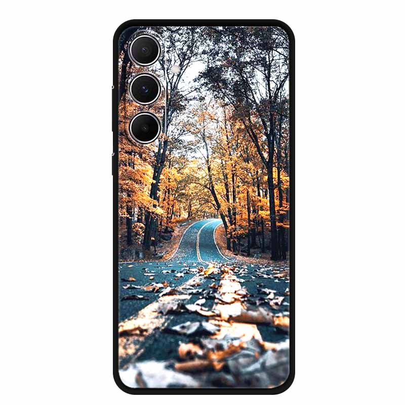 For Samsung Galaxy A55 5G Case Animals Soft Silicone TPU Phone Cases Back Cover For SamsungA55 Wolf Protector Cute Girl Shell