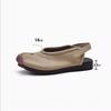 Original Closed Toe Sandals Women Flats Heel Split Toe Slides Genuine Leather Tabi sling back shoes Soft Soles Hook Loop Loafers