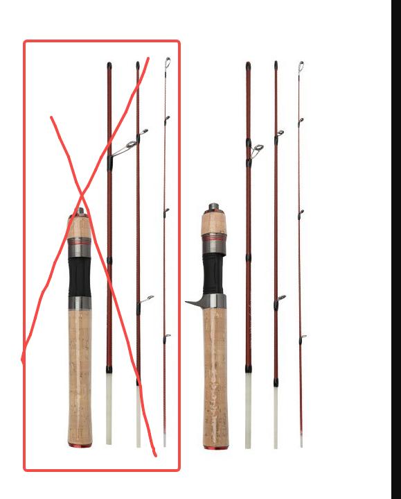 Fishing Rod for Lures, 4 Section Composite Travel Stream Anglers