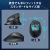 Sanwa Supply Silent Wireless Ergonomic Mouse Black MA-ERGW22