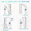 Versatile Tricep Rope Extra Long Tricep Pull Down Rope for Fitness Cable Machine Attachment for Pulley System Gym LAT Machine