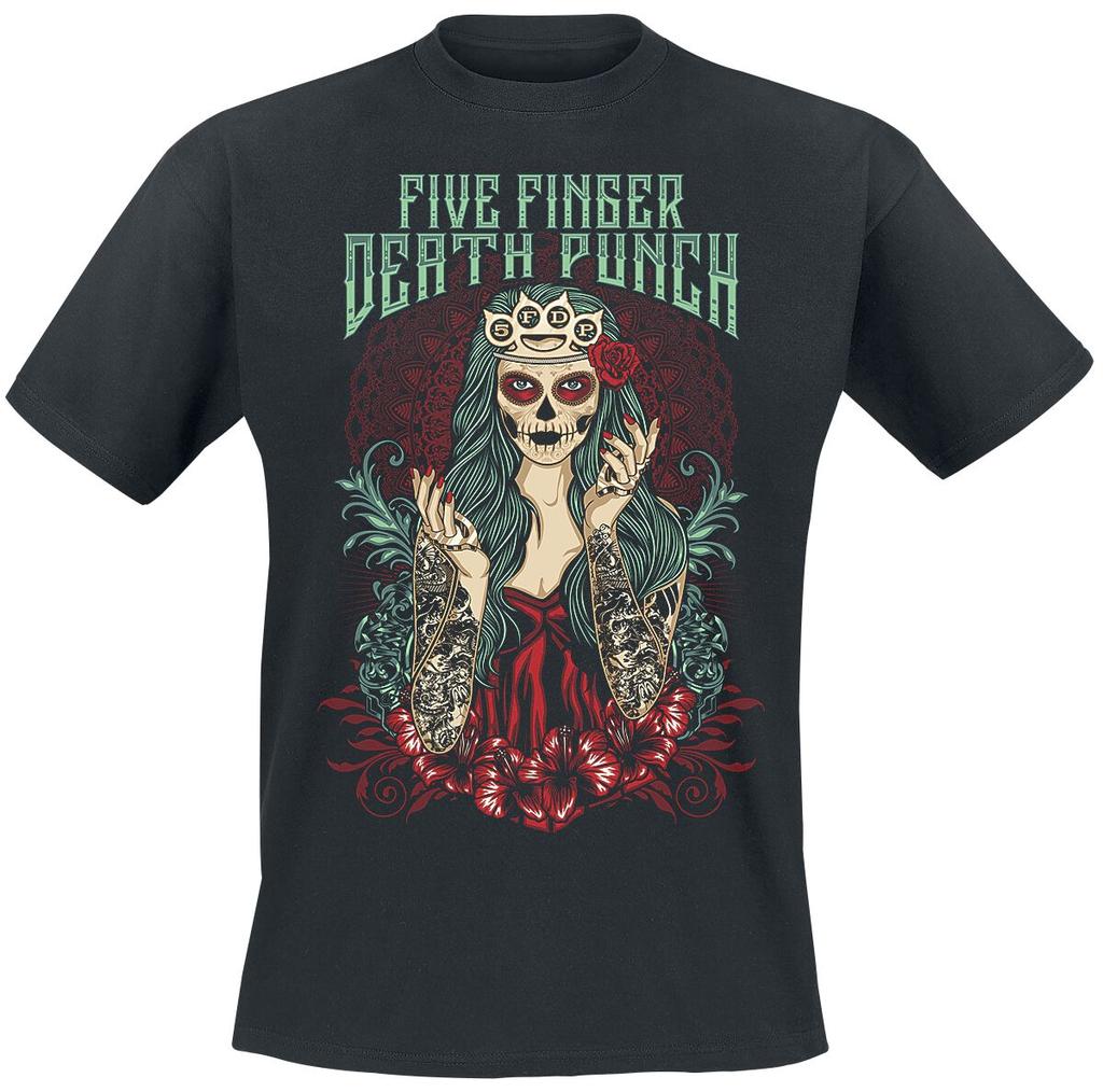 Rare Summer Five Finger Death Punch Graphic Cotton Band Shirt Unisex Summer Short Sleeve Fashion Brand Tee Luxury Casual Vintage