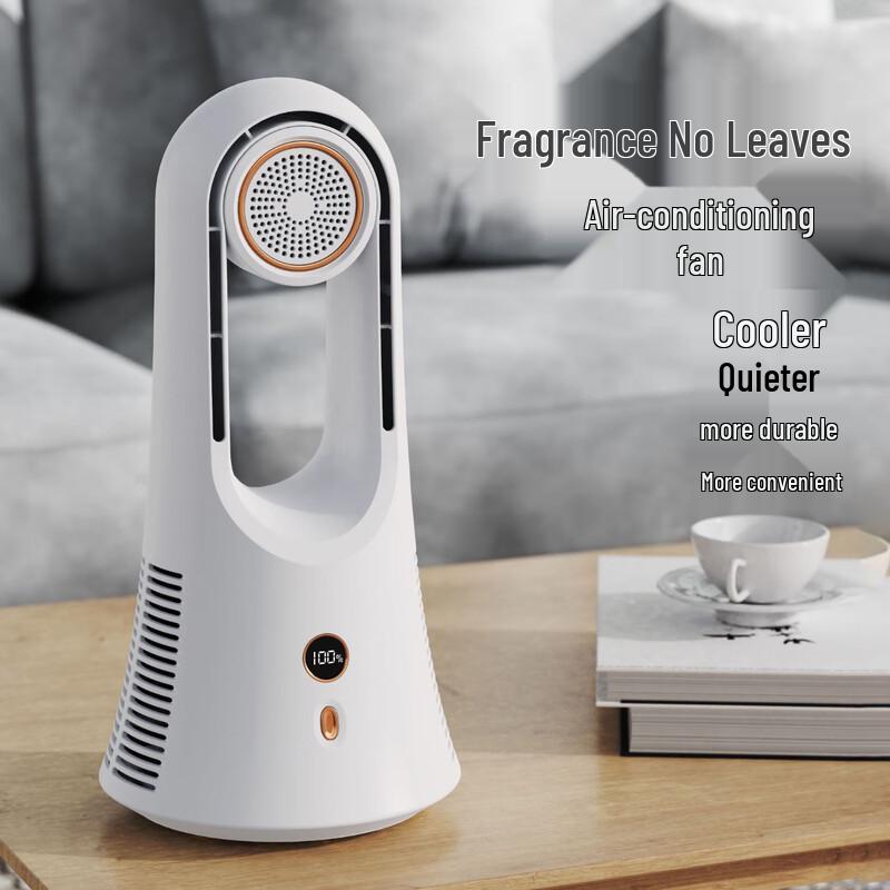 Susu 2025 Mini Aroma Bladeless Desktop USB Tower Fan