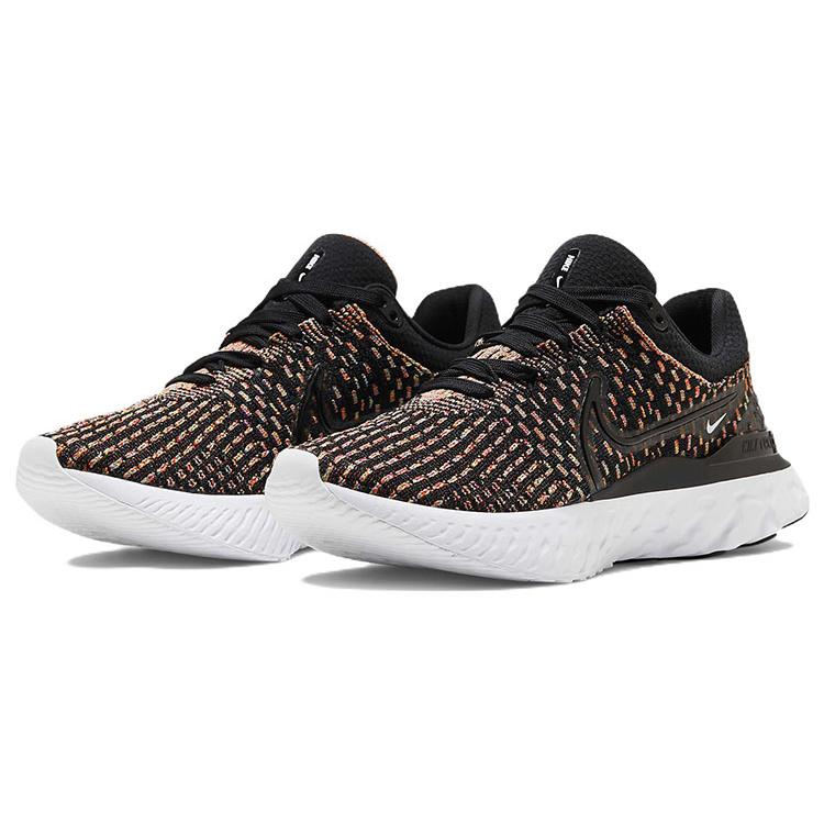 New Nike React Infinity Run Flyknit 3 'Black Multi' Women's DD3024-002