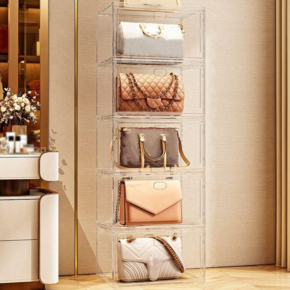 

Side-opening Stackable Shoe Cabinet High Transparency Display Shoe Rack New Shoe Box Home Side opening