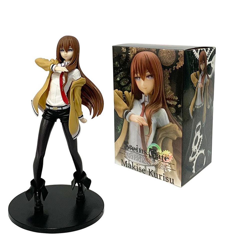 Anime-Steine;Gate Makise Kurisu Dream Tech Figur Mantelstil Stehendes Modell Spielzeugpuppe Actionfigur PVC