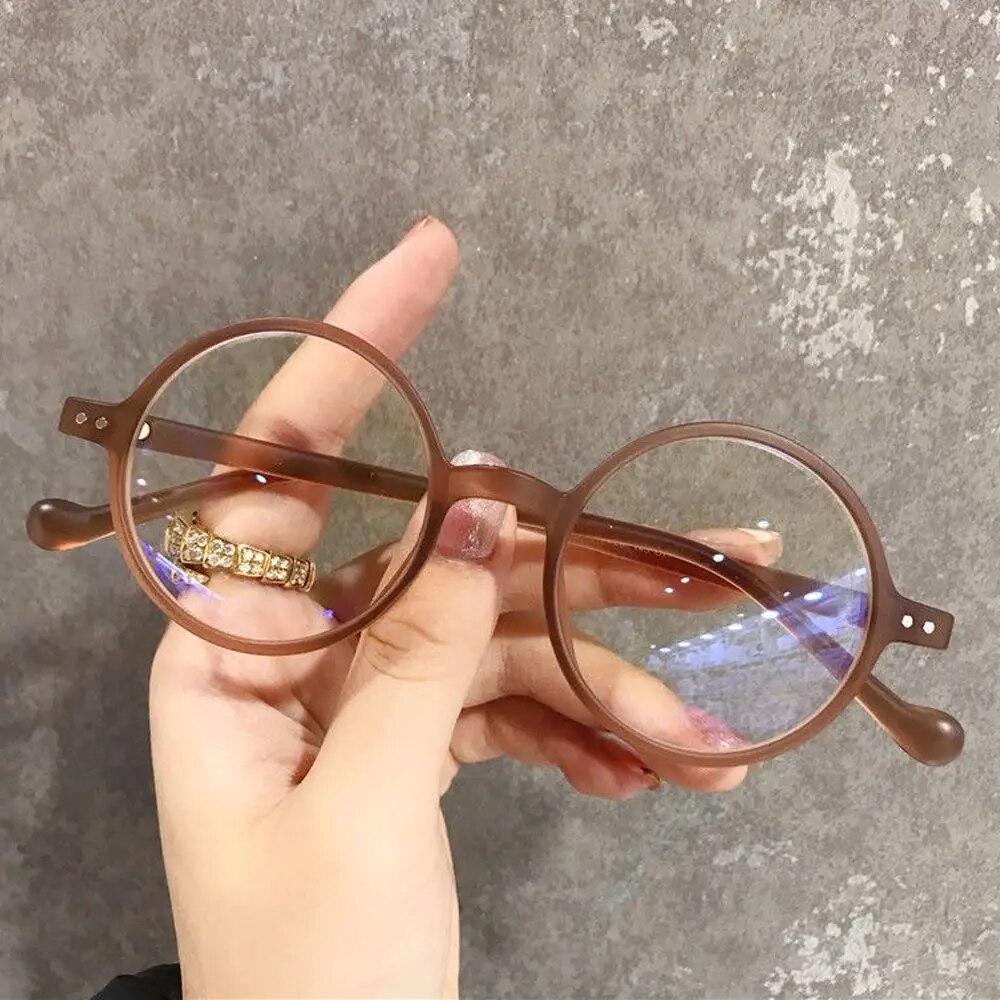 Очки для чтения Очки для пресбиопии Очки с защитой от УФ-синих лучей Круглая оправа — фото 4