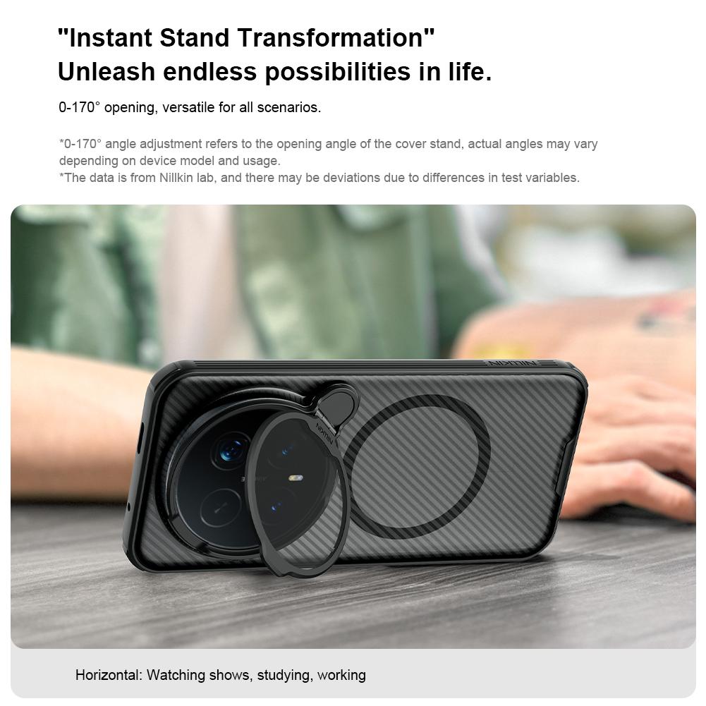 For Honor Magic 8 Pro Phone Case Nillkin CamShield Prop Magnetic Clear Version Hard PC+TPU Shell Shockproof Back Cover