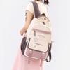 New Simple Letter Portable Travel Backpacks Large Capacity High Value Dirt-resistant Middle School Girls Schoolbag College Student Waterproof Book Bag