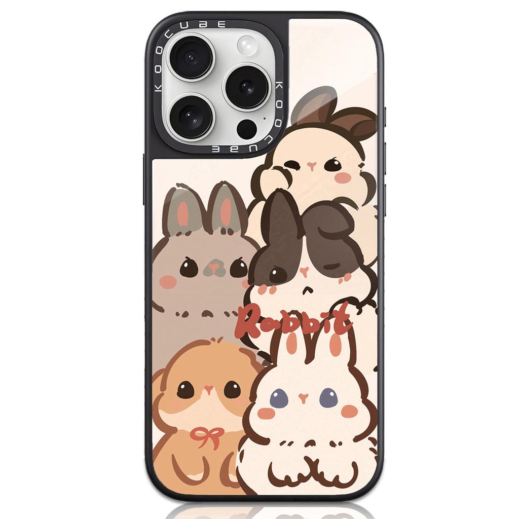 For iPhone 16 Pro Max Case High Aluminium-silicon Glass+PC+TPU Pattern Print Phone Cover Compatible with MagSafe