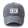 Unisex Fashionable and Versatile Printed 1978 Baseball Cap Outdoor Casual Peaked Cap