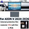 For AION V 2024-2026  Automotive Interior Center Console Protection Sticker LCD Display Matte TPU Protective Film Refit PPF