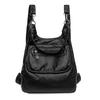 Damen Handtasche mit großer Kapazität aus gewaschenem weichem Leder, Umhängetasche, koreanischer Stil, vielseitiger Rucksack