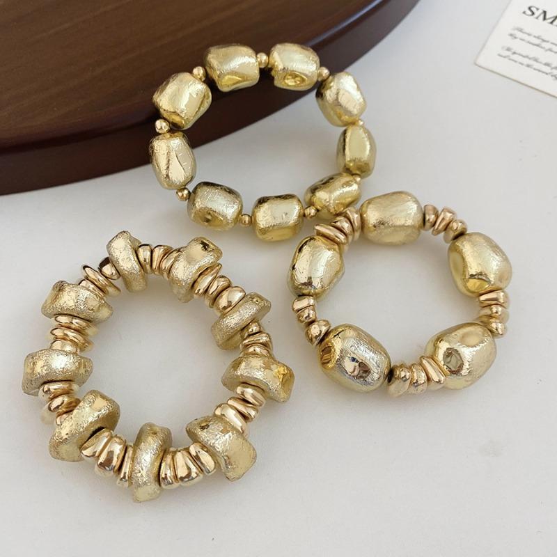New geometric irregular beaded bracelet set, fashionable and simple temperament bracelet design bracelet