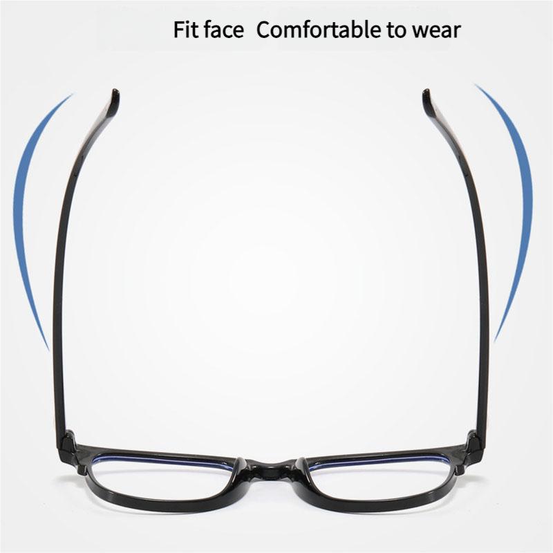 1PC Non-Prescription Blue Light Glasses Retro Square Frame Fashion Accessory for Computer Eye Protection UV Blocking Unisex