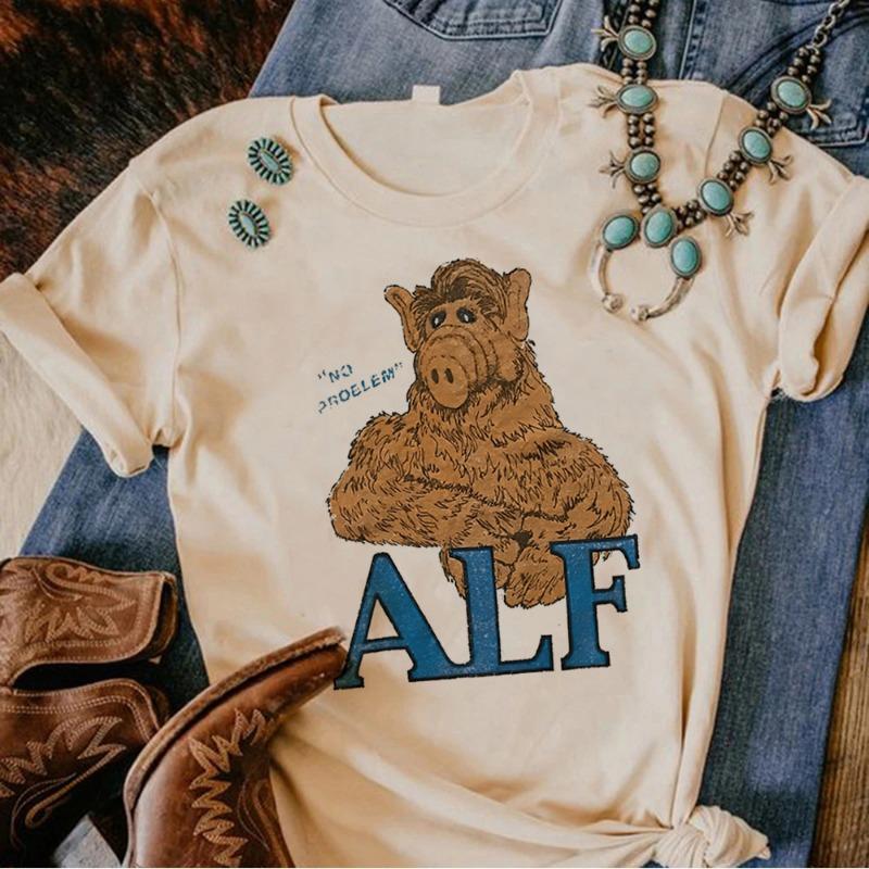 Alf t-shirts women designer Tee female graphic clothing