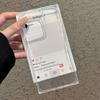 New Model Suitable for Apple 16promax Creative Square Mobile Phone Case Anti Fall IPhone 15 Transparent 13 Protection Case
