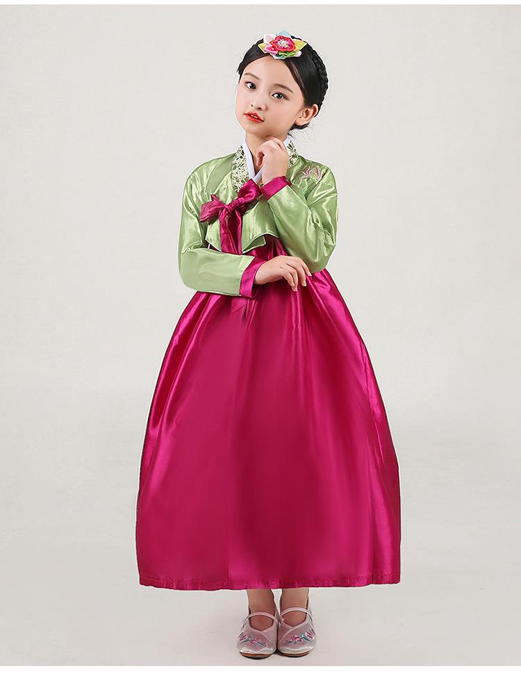 Girls' Traditional Korean Choir Performance Dress Set - June 1st
