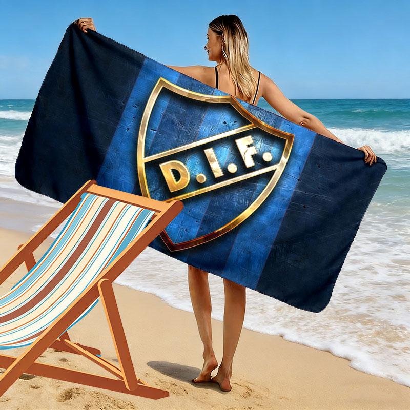 Djurgardens Print Beach Towel, Large Soft Quick Dry Towel for Beach Camping Swimming