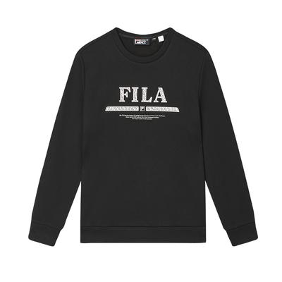 Simple Versatile Casual Fleece Pullover Sweatshirt Men Sweatshirt Black F11M448224FBK