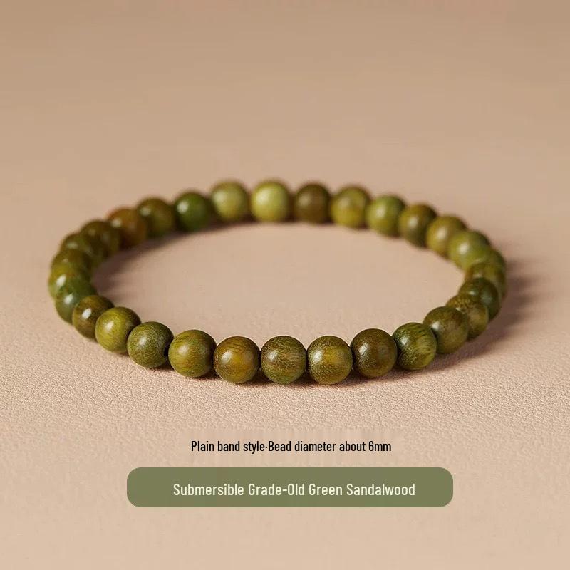 Premium Green Sandalwood & Wenge Bracelet for Men & Women - High Density, Collection Grade