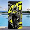 Valentino Rossi VR46 Moto GP Strandtuch Schnelltrocknend Sandfrei Mikrofaser Übergroßes Sporttuch zum Schwimmen Outdoor Fitnessstudio