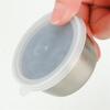 6Pcs with Lid Sauce Cup 304 Stainless Steel Dipping Bowl Salad Dressing Cup  French Fries