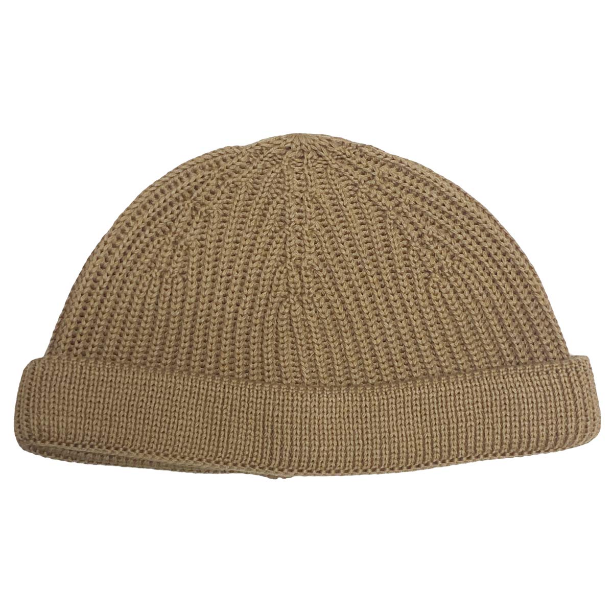 

Basic Enti All Season Short Roll Watch Washable Shallow Knit Hat Beanie Islamic Watch Stretchy Washable Hat Voluminous Beige бежевый
