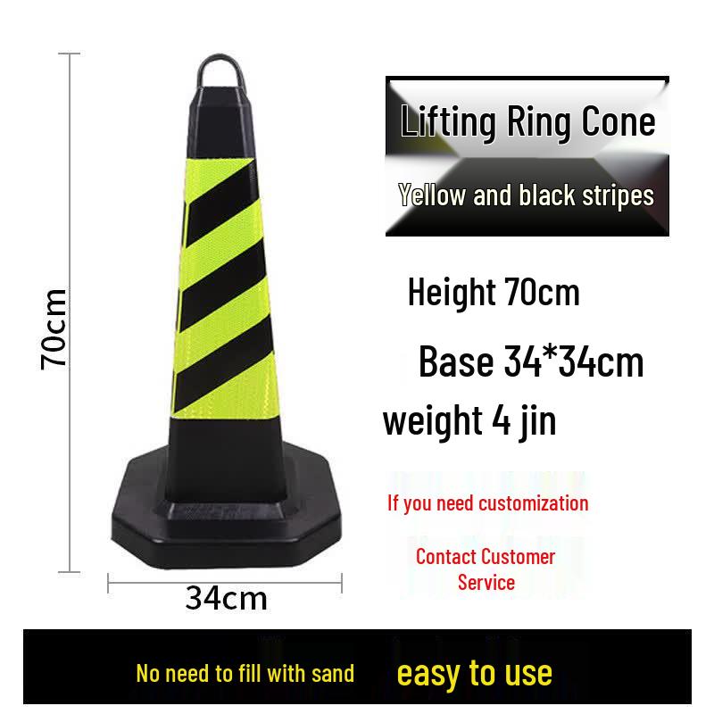 Reflective Rubber Traffic Safety Cone