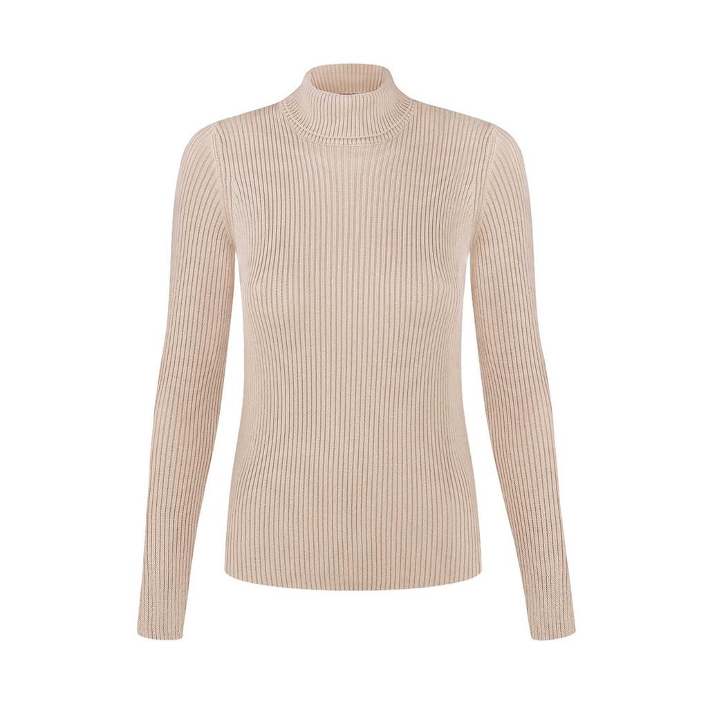Women's Lengthened Turtleneck Sweater Autumn and Winter Knitted Bottoming Shirt Slim High Neck Pullover Sweater